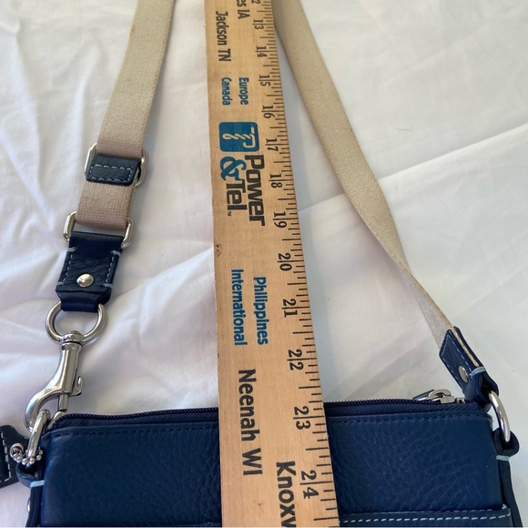 Coach Penelope Legacy Swingpack 42206 Navy Blue Pebbled Leather Crossbody Bag - Picture 12 of 12